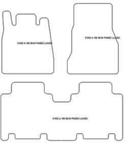 Tappetini per Mercedes Classe A (W168) lunga 1998-08.2004 MTM Top