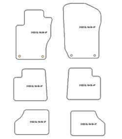 Tappetini per Mercedes Classe GL (X164) 02.2006-2012 MTM Top