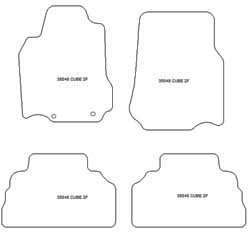 Tappetini auto per Nissan Cube III 11.2009-2015