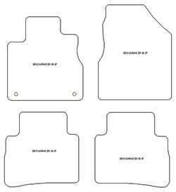 Tappetini auto per Nissan Murano II 10.2008-04.2014