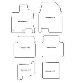 Tappetini per Nissan Qashqai +2 10.2008-2014 MTM Top