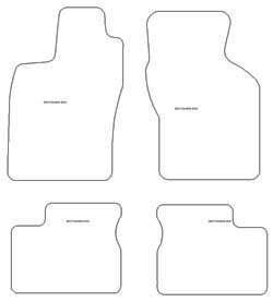 Tappetini per Opel Calibra 06.1990-07.1997 MTM Top