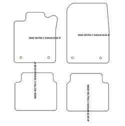 Tappetini auto per Opel Signum 02.2003-2008
