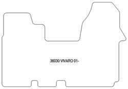 Tappetini auto per Opel Vivaro van 2001-2014