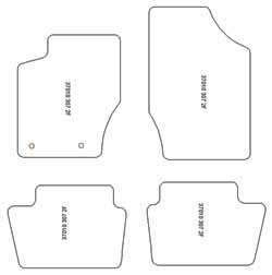 Tappetini per Peugeot 307 03.2001-04.2007 MTM Top