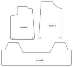 Tappetini per Peugeot 607 2000-2010 MTM Top