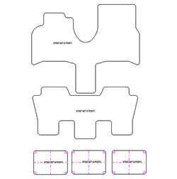 Tappetini per Peugeot 807 5 posti 2002-06.2014 MTM Top