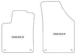 Tappetini per Peugeot RCZ 06.2010-2015 MTM Top