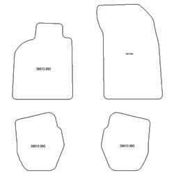 Tappetini auto per Porsche 993 1993-1997