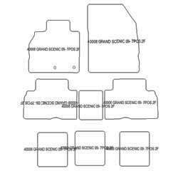 Tappetini auto per Renault Grand Scenic III 04.2009-11.2016