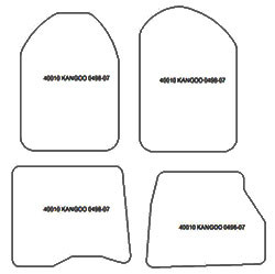 Tappetini per Renault Kangoo I 05.1998-12.2007 MTM Top