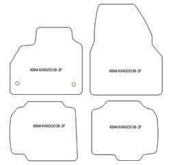 Tappetini per Renault Kangoo II 01.2008-04.2021 MTM Top