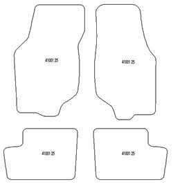 Tappetini auto per Rover 25 1995-2005