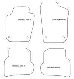 Tappetini auto per Seat Ibiza IV (6J) 05.2008-05.2017