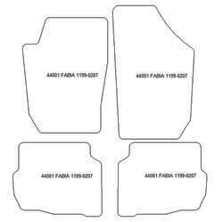 Tappetini per Skoda Fabia I (6Y) Station 2000-2007 MTM Top
