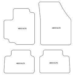 Tappetini auto per Suzuki Alto 03.2009-