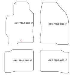 Tappetini per Toyota Prius I 2000-2003 MTM Top