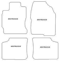 Tappetini auto per Toyota Prius II (XW20) 2003-06.2009