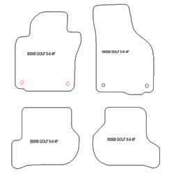 Tappetini auto per Volkswagen Golf 5 (1K) 10.2003-2008