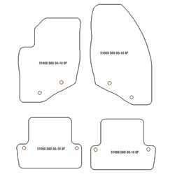 Tappetini per Volvo S60 I 11.2000-2010 MTM Top