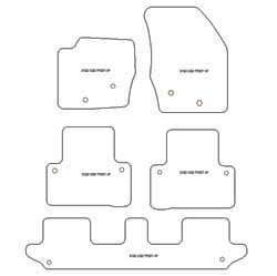 Tappetini auto per Volvo XC90 I 7 posti 2002-2015