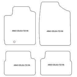 Tappetini auto per Toyota Celica T23 1999-2005