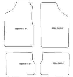 Tappetini auto per Citroen AX 1987-1997