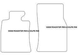 Tappetini auto per Mini Coupe (R58) / Roadster (R59) 2012-2015