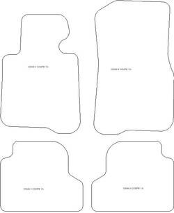 Tappetini per BMW Serie 4 (F32) Coupe 10.2013-09.2020 MTM Top