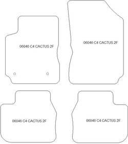 Tappetini auto per Citroen C4 Cactus I 08.2014-11.2020