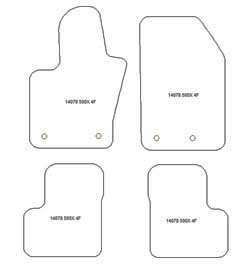 Tappetini per Fiat 500X 2015- MTM Top