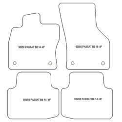 Tappetini auto per Volkswagen Passat (B8) 12.2014-12.2021