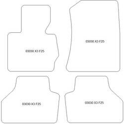 Tappetini per BMW X4 (F26) 07.2014-07.2018 MTM Top