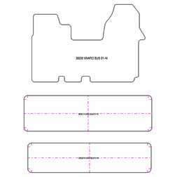 Tappetini per Opel Vivaro bus 2001-2014 MTM Top