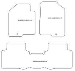 Tappetini per Kia Carens 2006-2012 MTM Top
