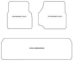 Tappetini per Land Rover Defender 09.2003-2020 MTM Top