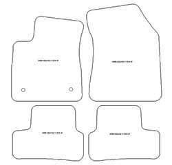 Tappetini auto per Renault Megane IV Hatchback 01.2016-