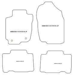 Tappetini auto per Toyota RAV4 IV (anche Hybrid) 2016-12.2018