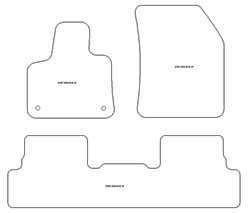 Tappetini per Peugeot 3008 II 11.2016-11.2023 MTM Top