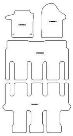Tappetini per Mercedes V-Class (W447) / EQV 300 (electric) bus 10.2014- MTM Top