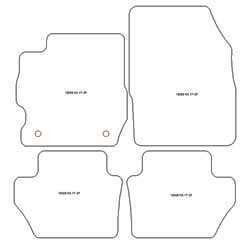 Tappetini auto per Ford Ka III 09.2017-01.2020