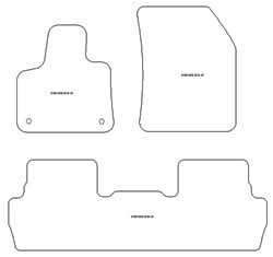 Tappetini per Peugeot 5008 II 5 posti 07.2017-2024 MTM Top