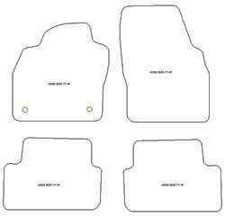 Tappetini auto per Seat Ibiza V (6F) 06.2017-