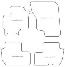 Tappetini per Mitsubishi Outlander III PEVH 2013-09.2018 MTM Top