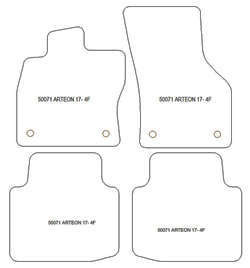Tappetini per Volkswagen Arteon / Arteon Shooting Brake 2017- MTM Top