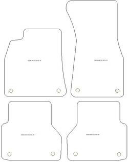 Tappetini per Audi A6 (C8) 2018- MTM Top