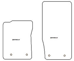 Tappetini per Jaguar F-Type 2014-04.2020 MTM Top