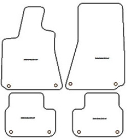 Tappetini per auto Maserati Ghibli 2013-