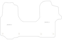 Tappetini auto per Volkswagen Crafter 2017-