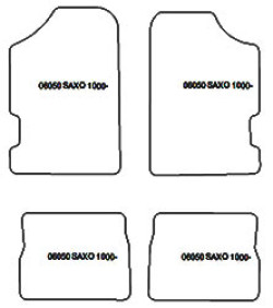 Tappetini per auto Citroen Saxo 2000-2003